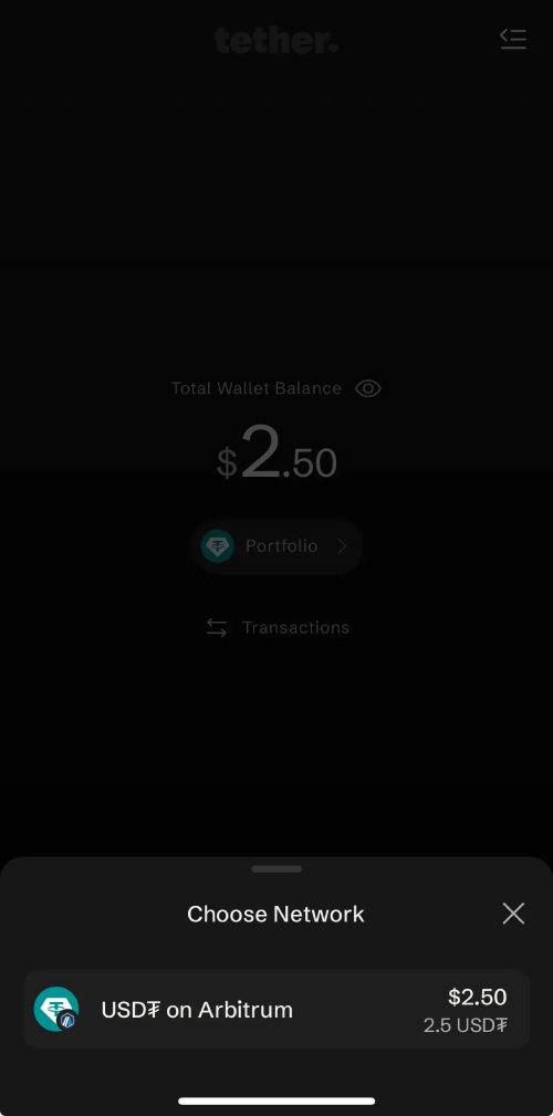 Tether 钱包转帐教学