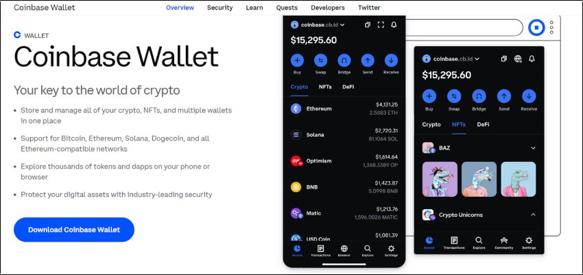 3. Coinbase钱包：Coinbase用户的最佳钱包